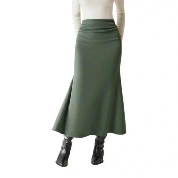 NEW OGL MOVE Heavy Thermal Mermaid Maxi Skirt - Black Size XS Eco-Mousse Stretch - Picture 3 of 11